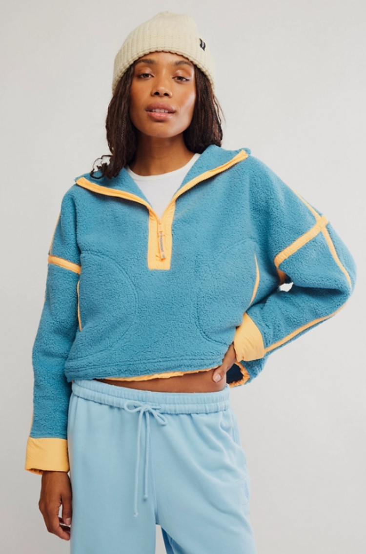 Free People Mountain High Half Zip Fleece