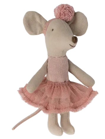 Maileg Maileg Ballerina Mouse, Little Sister - Rose