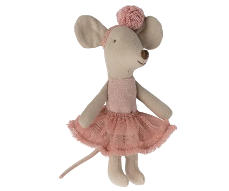 Maileg Maileg Ballerina Mouse, Little Sister - Rose