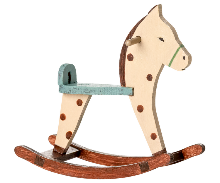 Maileg Rocking Horse, Mouse - Spotted