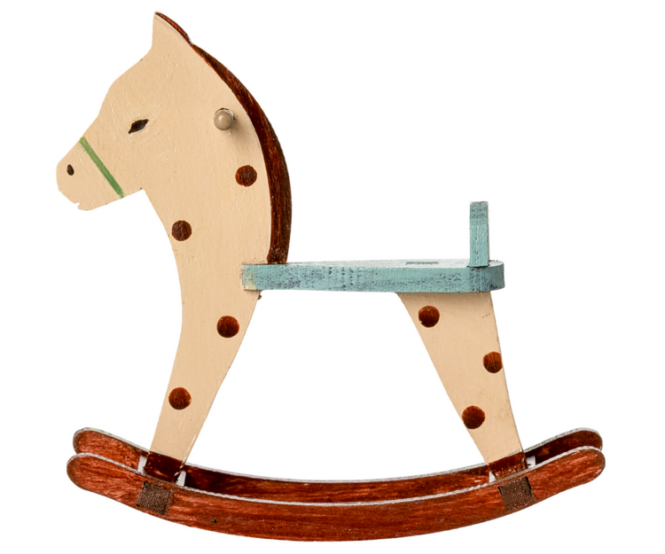 Maileg Rocking Horse, Mouse - Spotted