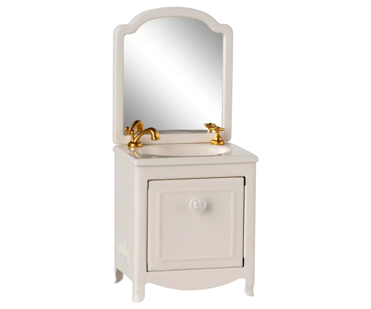 Maileg Maileg Sink with Mirror for Mouse - Off White