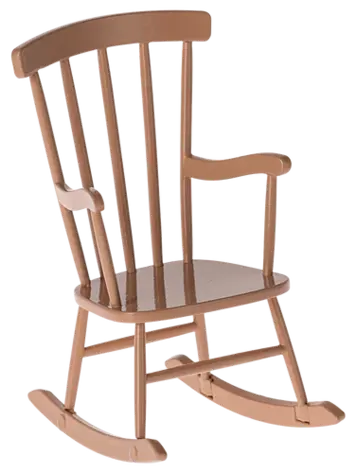 Maileg Mouse Rocking Chair - Dark Powder