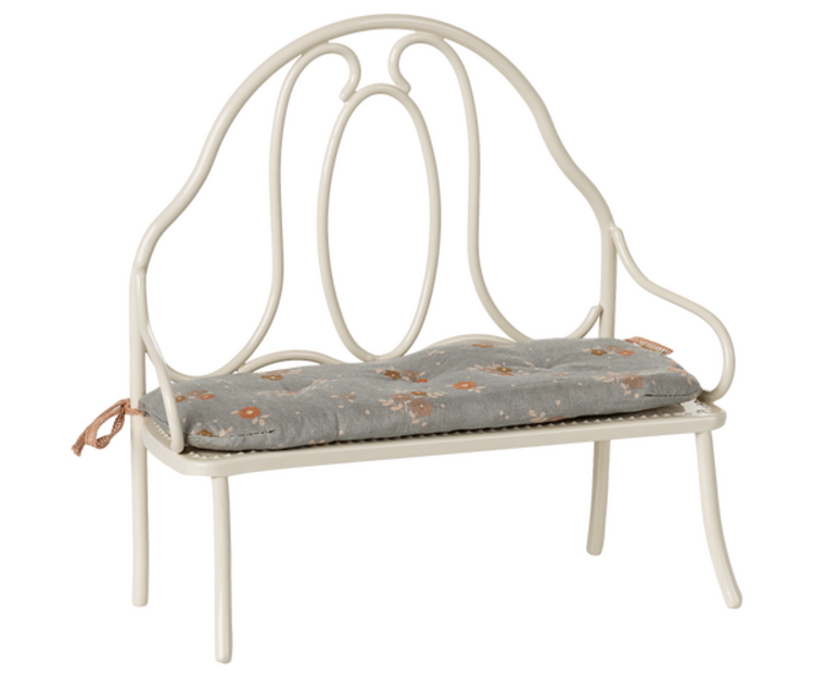 Maileg Vintage Bench, Miniature - Off White