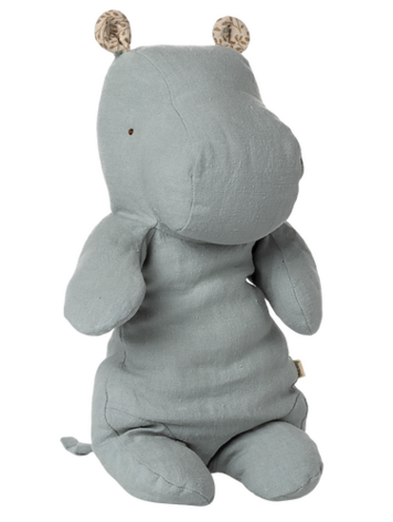 Maileg Safari Friends Hippo Medium - Blue Grey