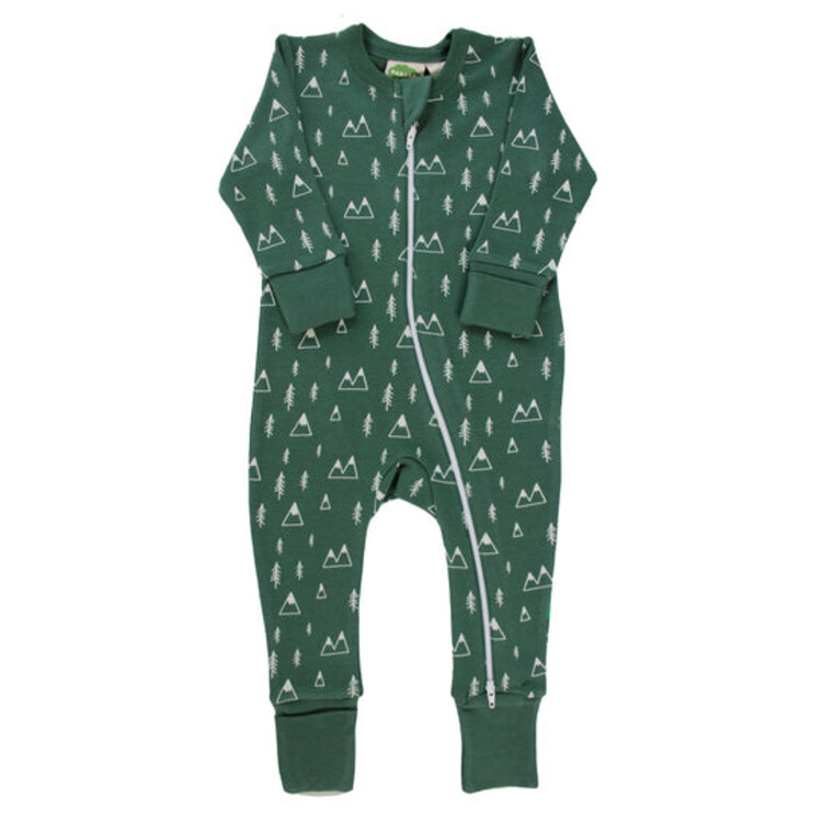 Parade Organic Cotton Holiday '2-Way' Zip Onesie