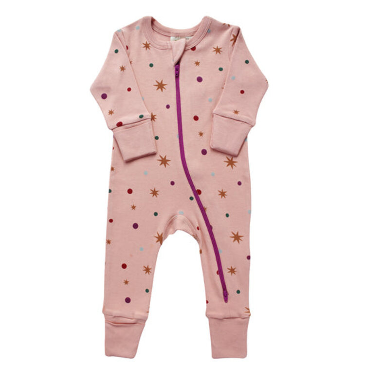 Parade Organic Cotton Holiday '2-Way' Zip Onesie