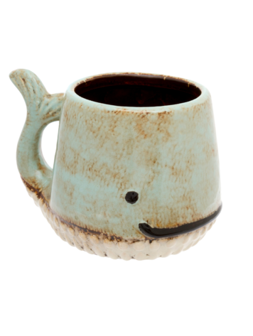 Indaba Whale Mug - Aqua