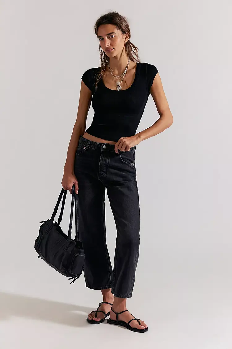 Free People We The Free Deep Trance Dropped Boyfriend Jeans