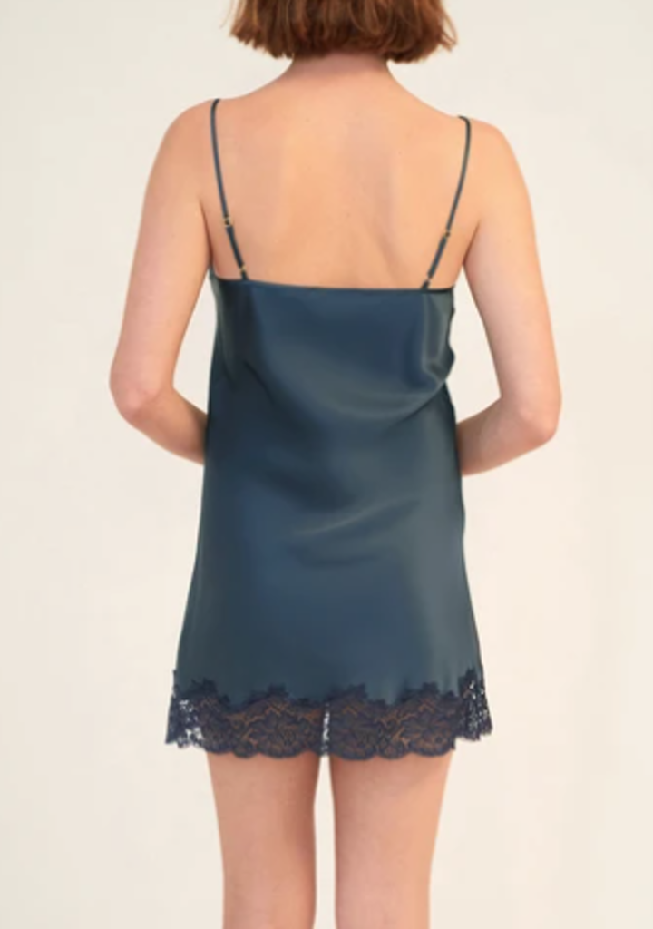 Ginia GPM301 Silk Chemise with Lace