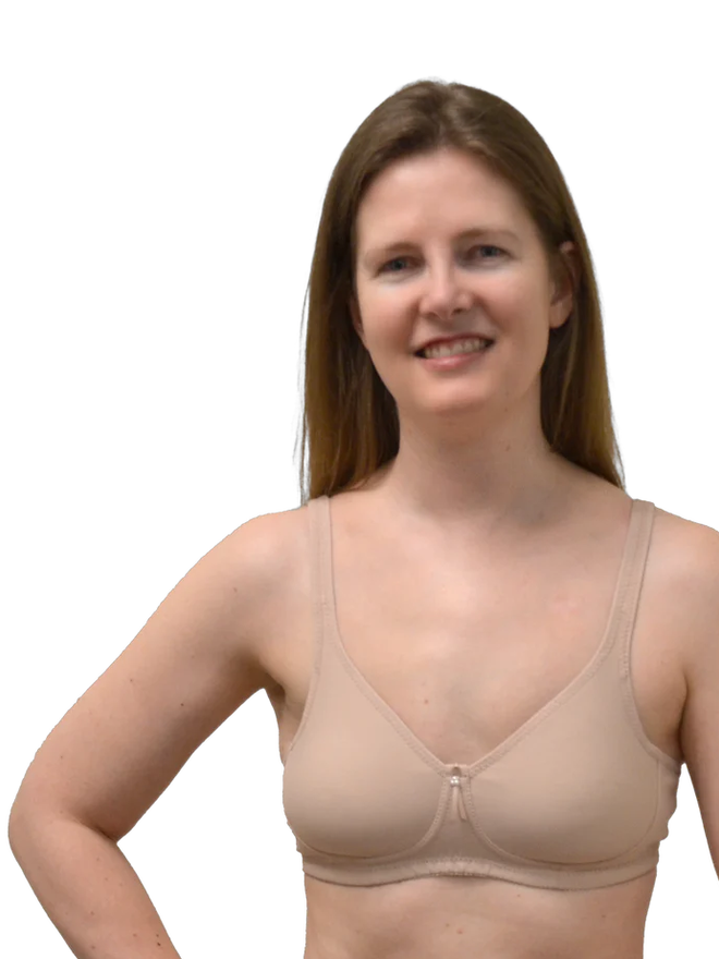 Mastectomy Bra Pockets Cotton Sew in Bra Pocket by Nicola Jane Pocketed Bra  -  Canada