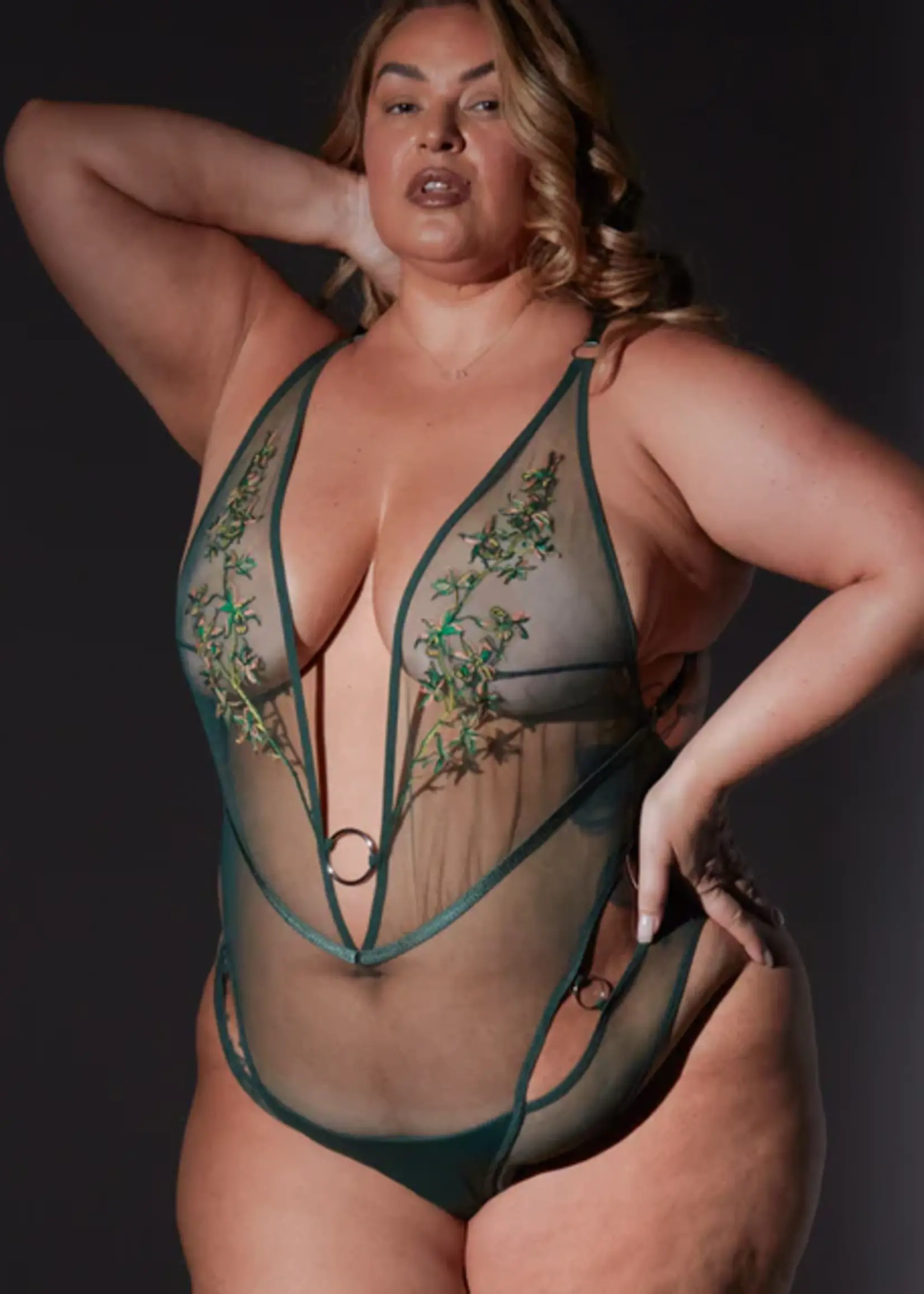 Thistle and Spire P51412 Cyrene Plunge Bodysuit