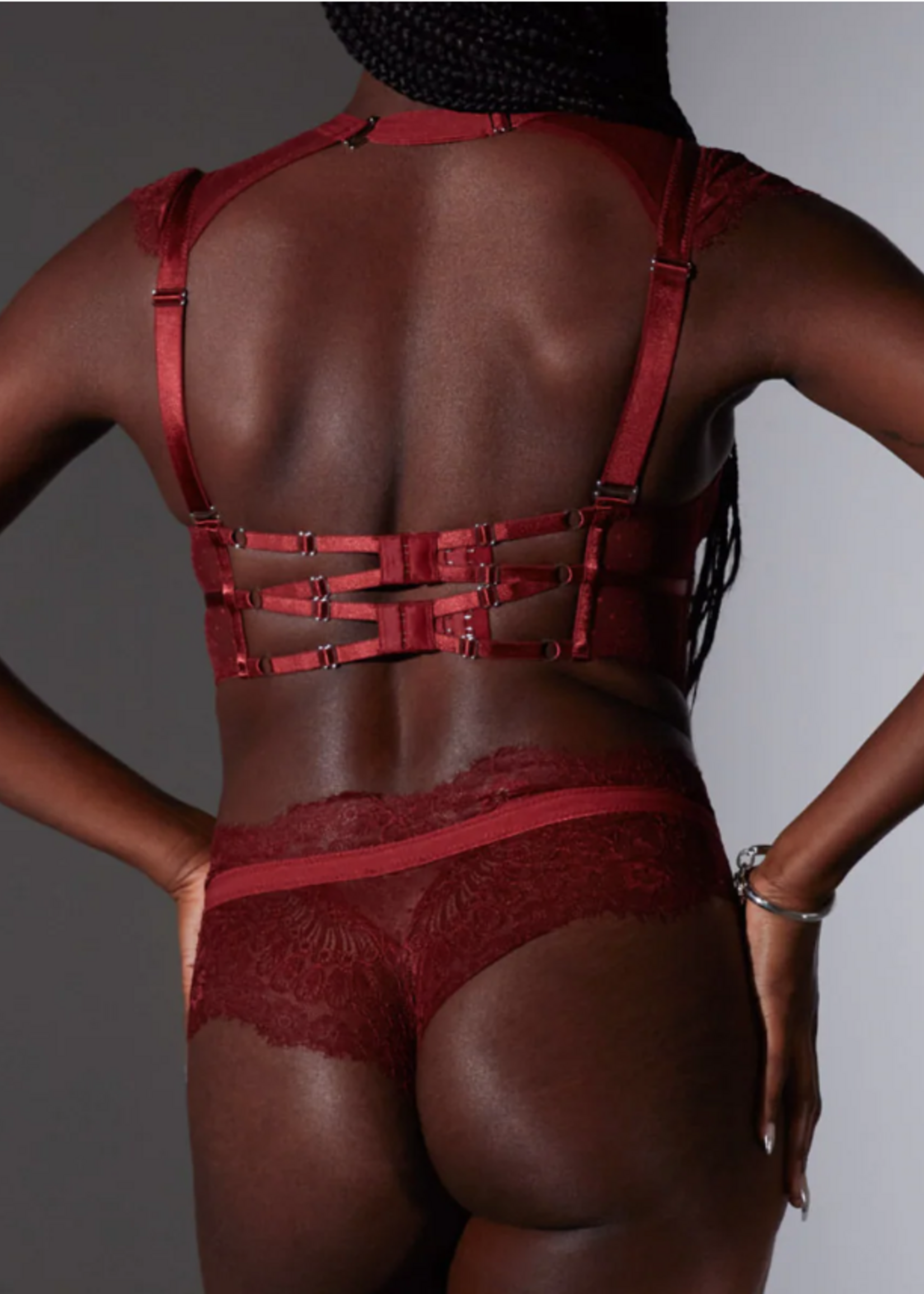 Thistle and Spire 41303 Minna Bodice Ruby + 41504 Minna Thong Ruby in-store only