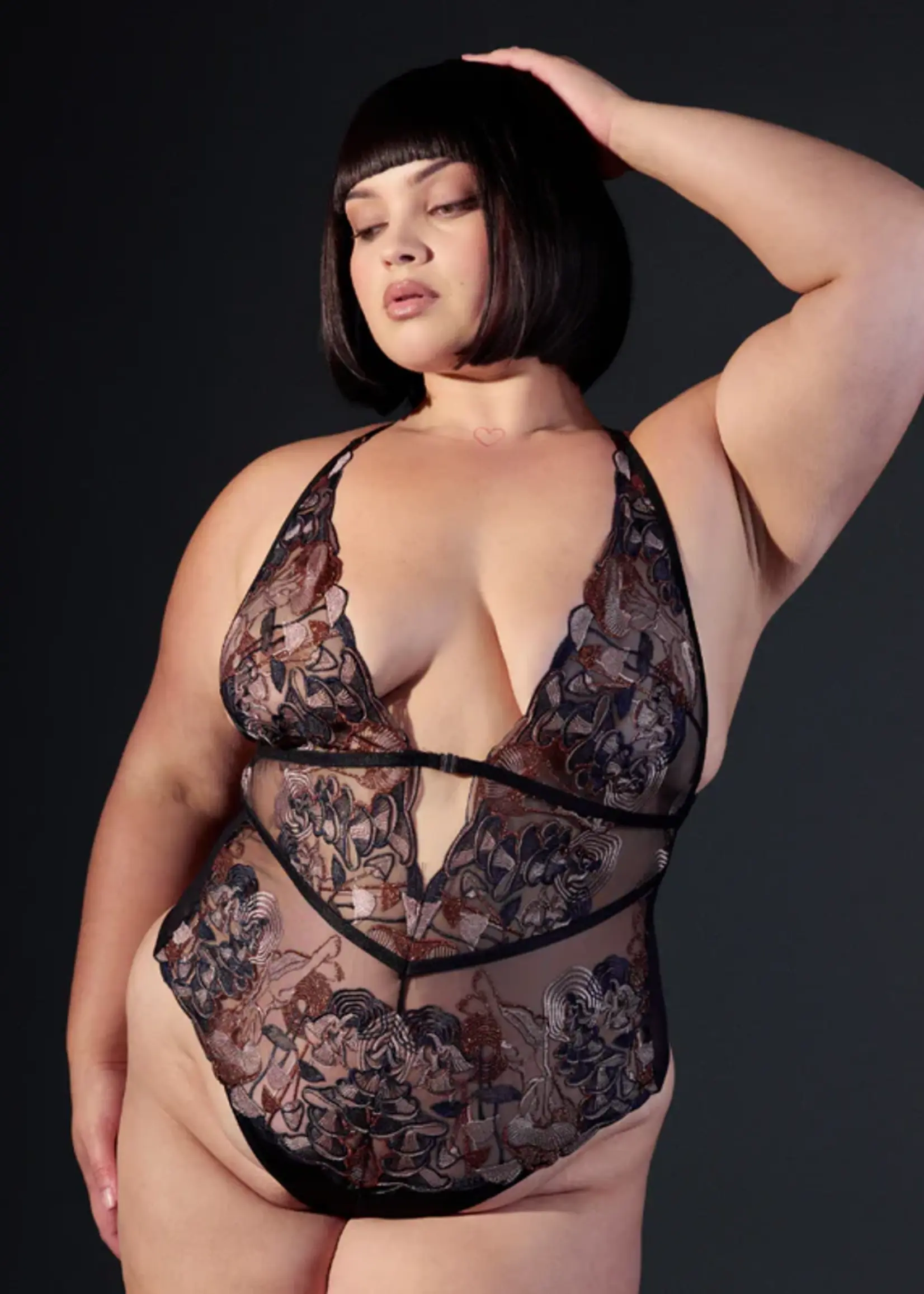 Thistle and Spire 331417 Chanterelle Bodysuit black