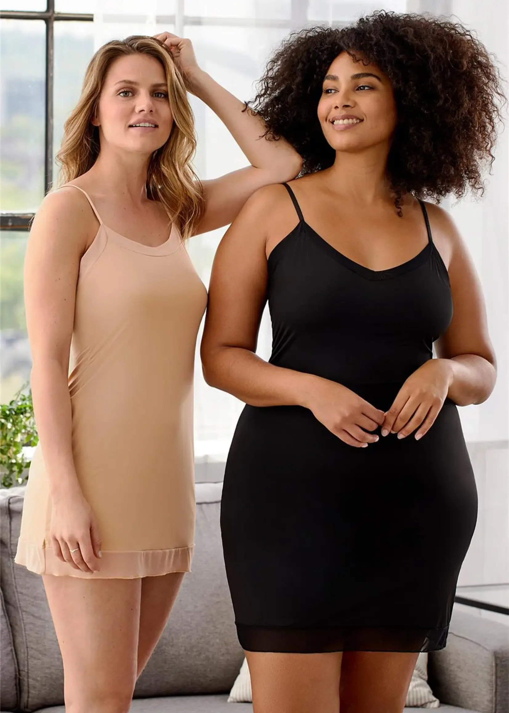 Montelle Intimates 9500  V Neck Mid Thigh Slip
