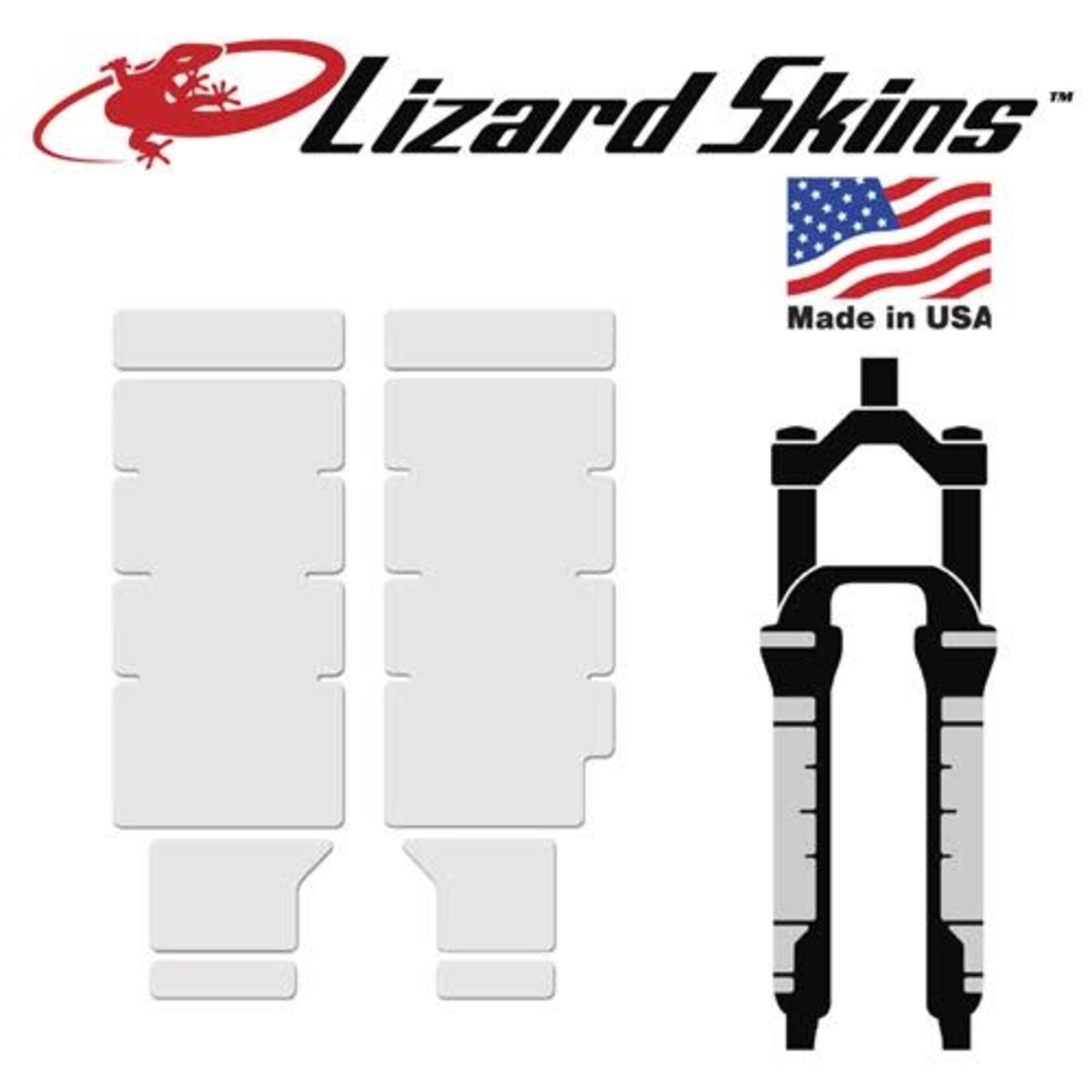 Lizard Skins Lizard Skins Fork Protection Kit Set - Clear Adhesive