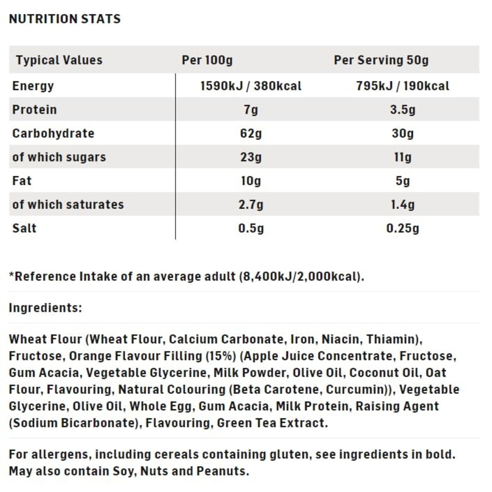 Science in Sport SIS GO Energy Bake Bar - Orange 50g
