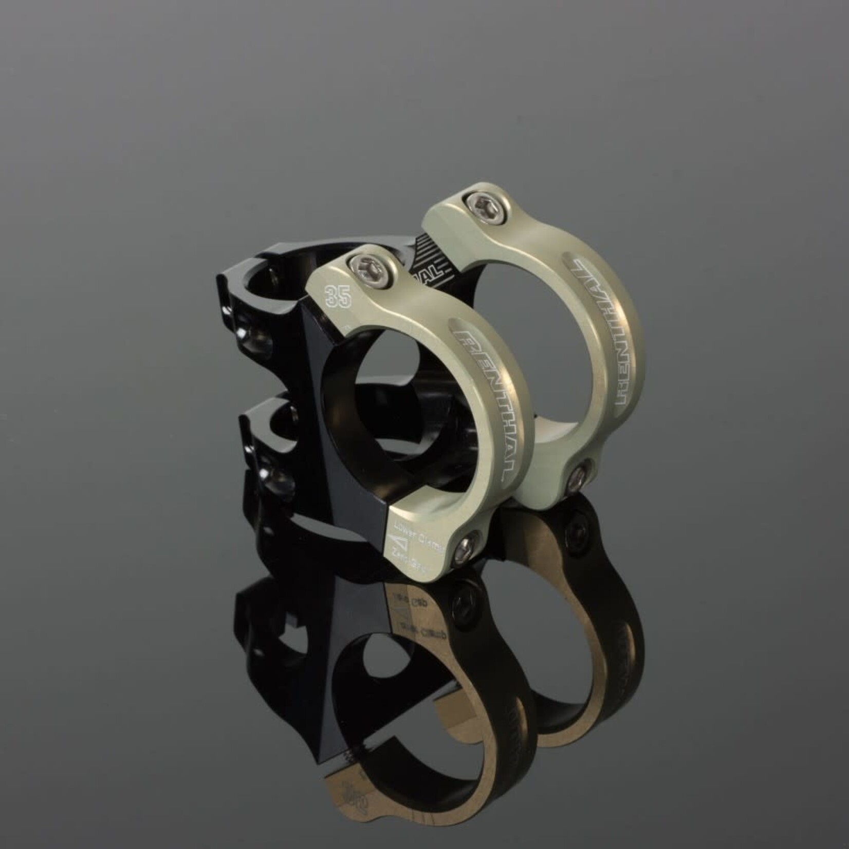 Renthal RENTHAL APEX 35 Stem  -35mm X 6 Deg Rise BLACK/GOLD