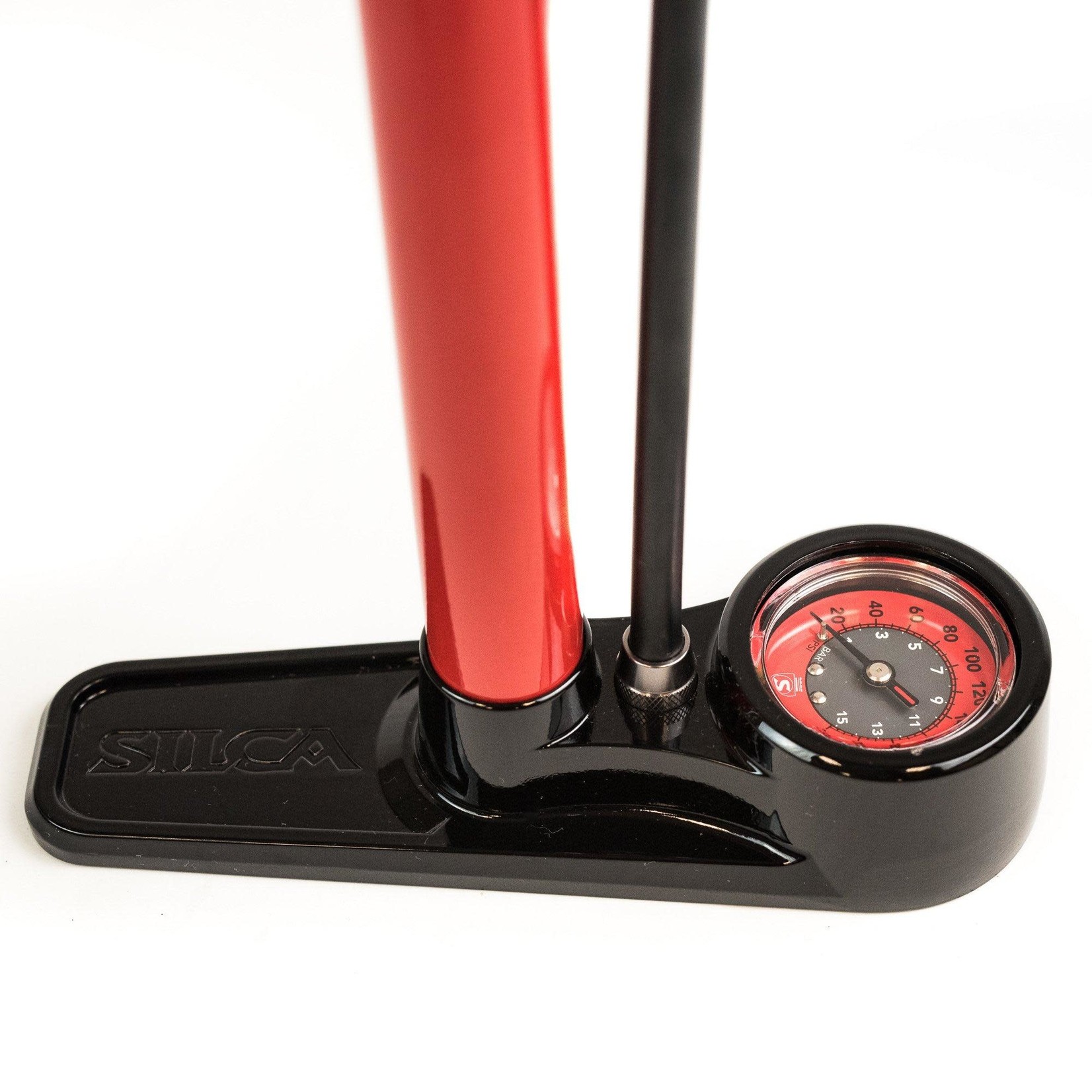 Silca Silca Pista Floor Pump -220PSI Red