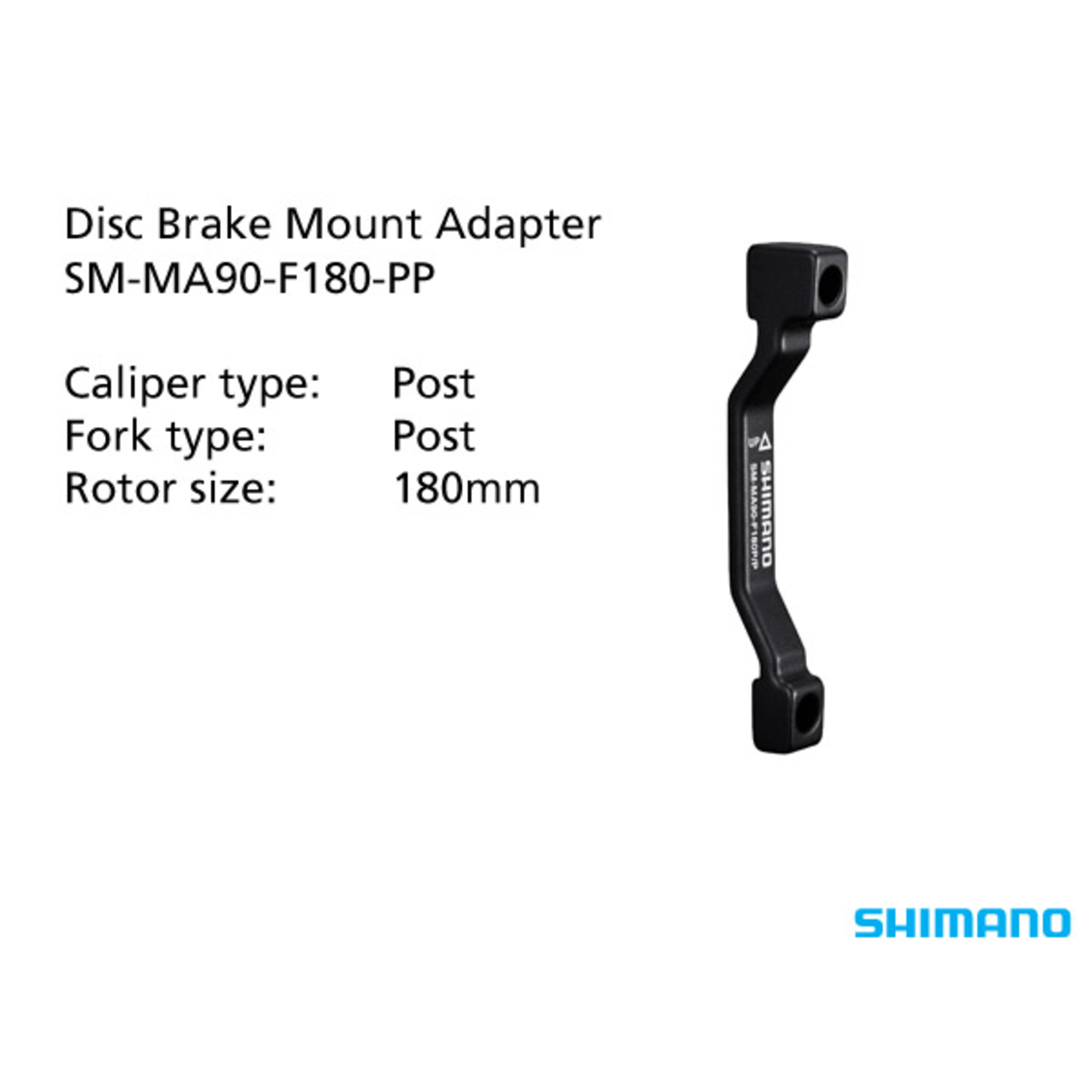 Shimano Shimano SM-MA90-F180-PP Adapter 180mm Caliper: Post Mount: Post