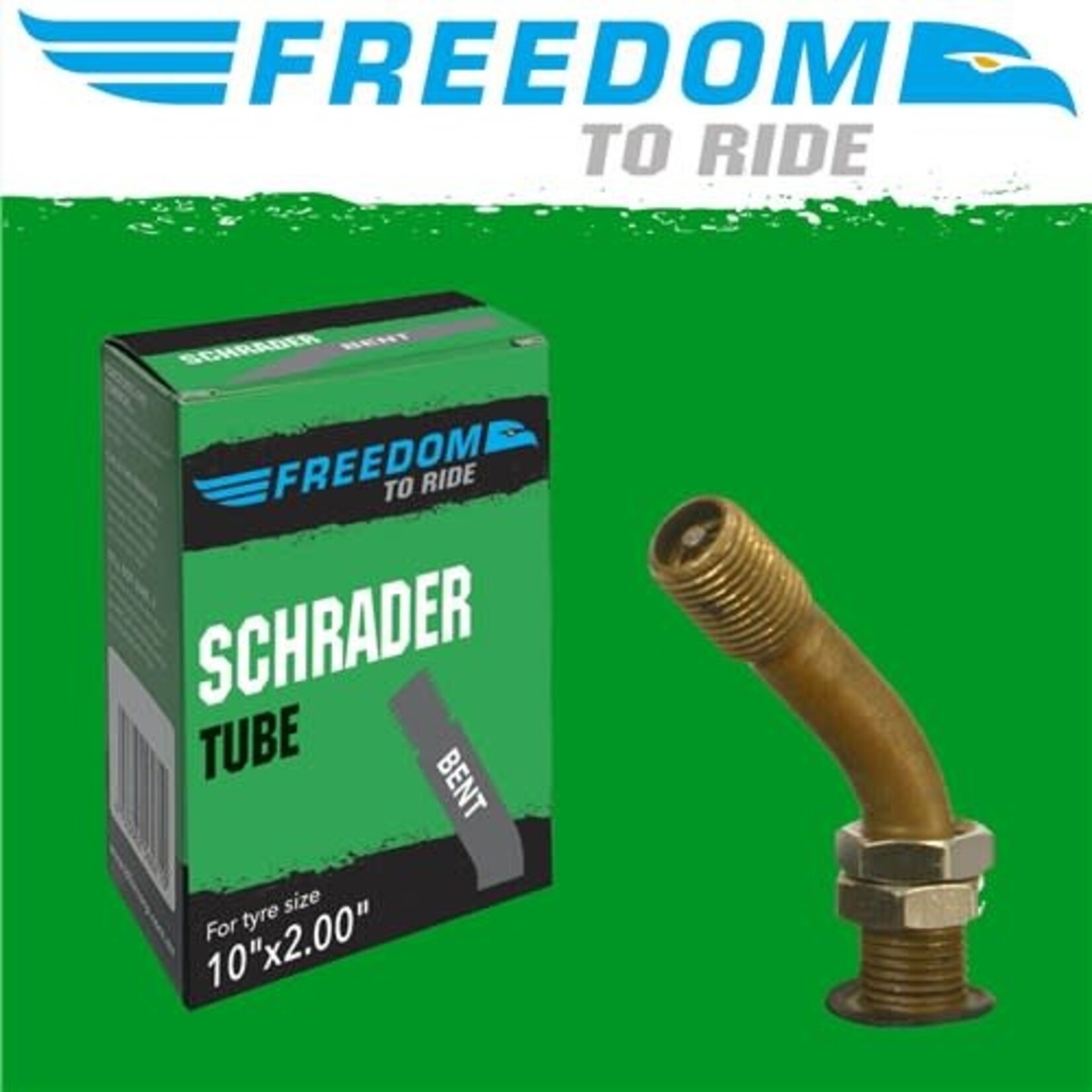 Freedom To Ride Tube - Schrader Bent 10"x2.00"