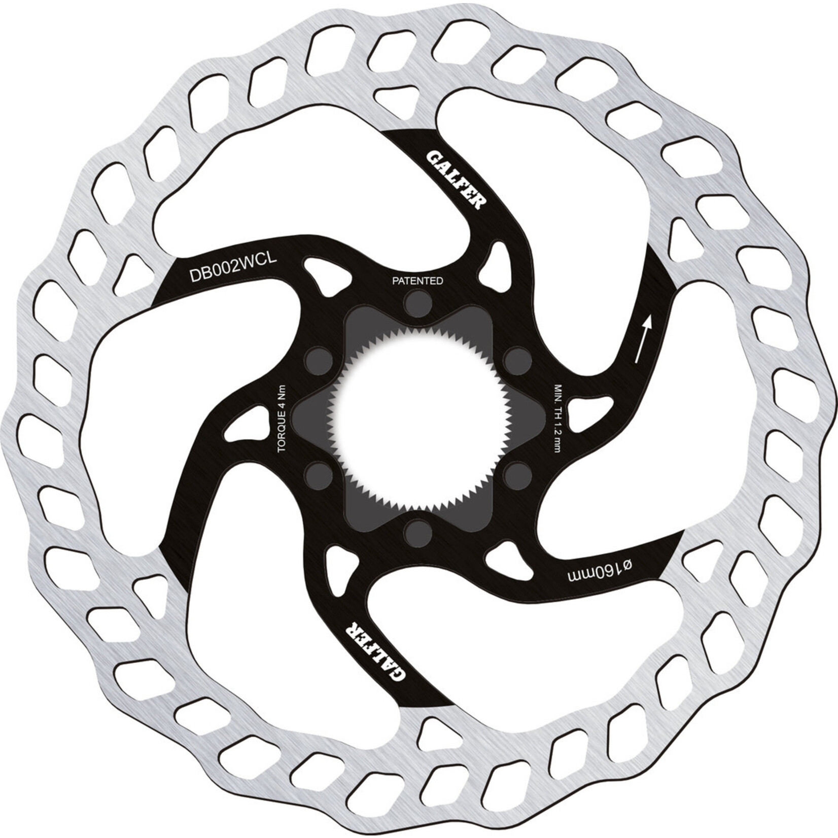 Galfer GALFER 203X2.0MM CENTRELOCK DISC BRAKE ROTOR