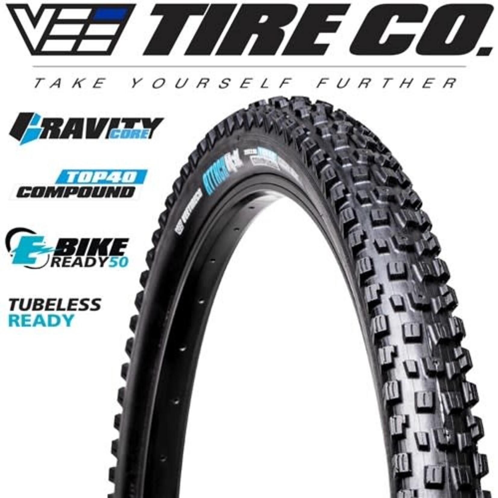 Vee Tire Co VEE TIRE Attack HPL 27.5X2.50" Gravity Core TLR E-Bike