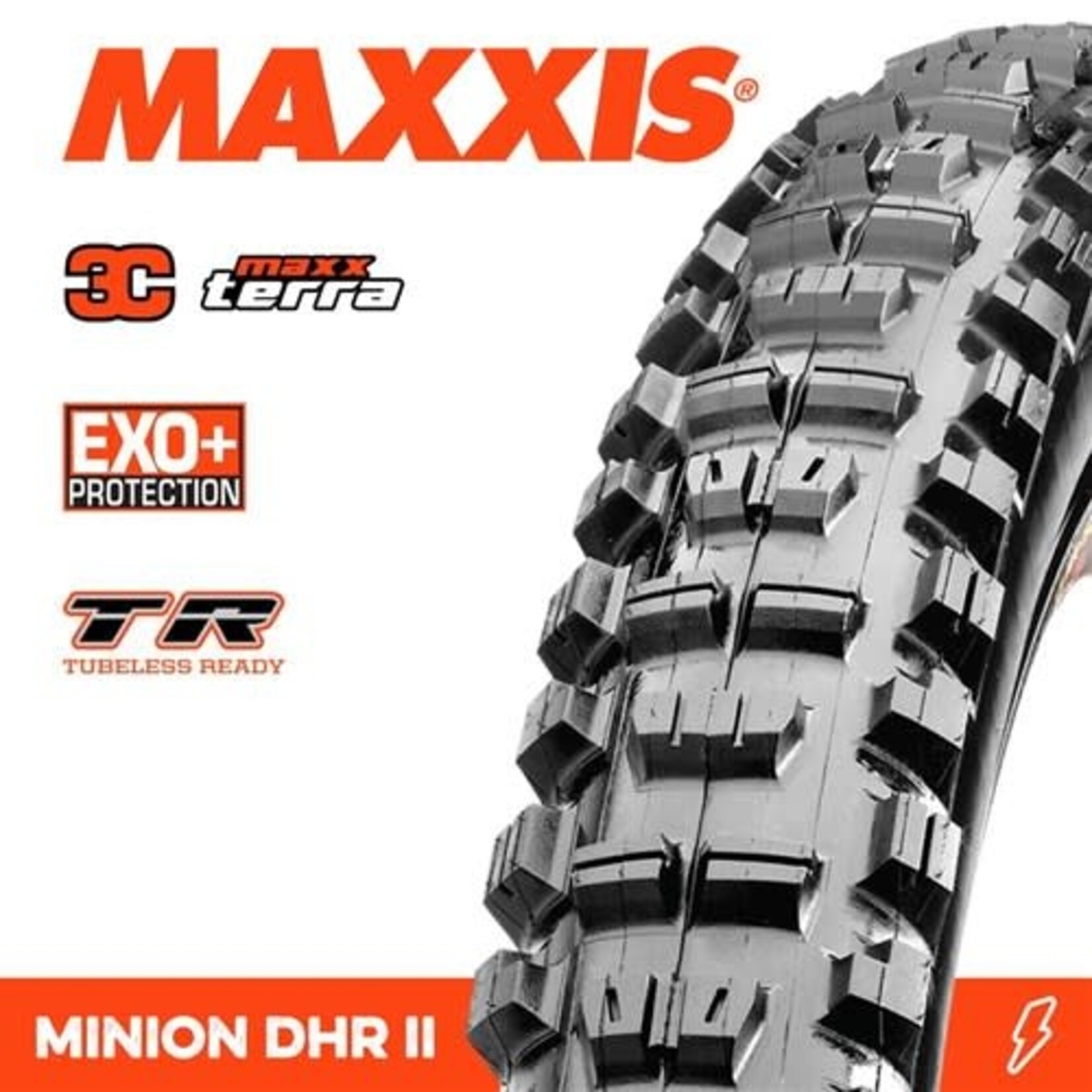 Maxxis MAXXIS MINION DHR II 27.5 X 2.60 EXO + 3C MAXX TERRA TR FOLD 120TPI