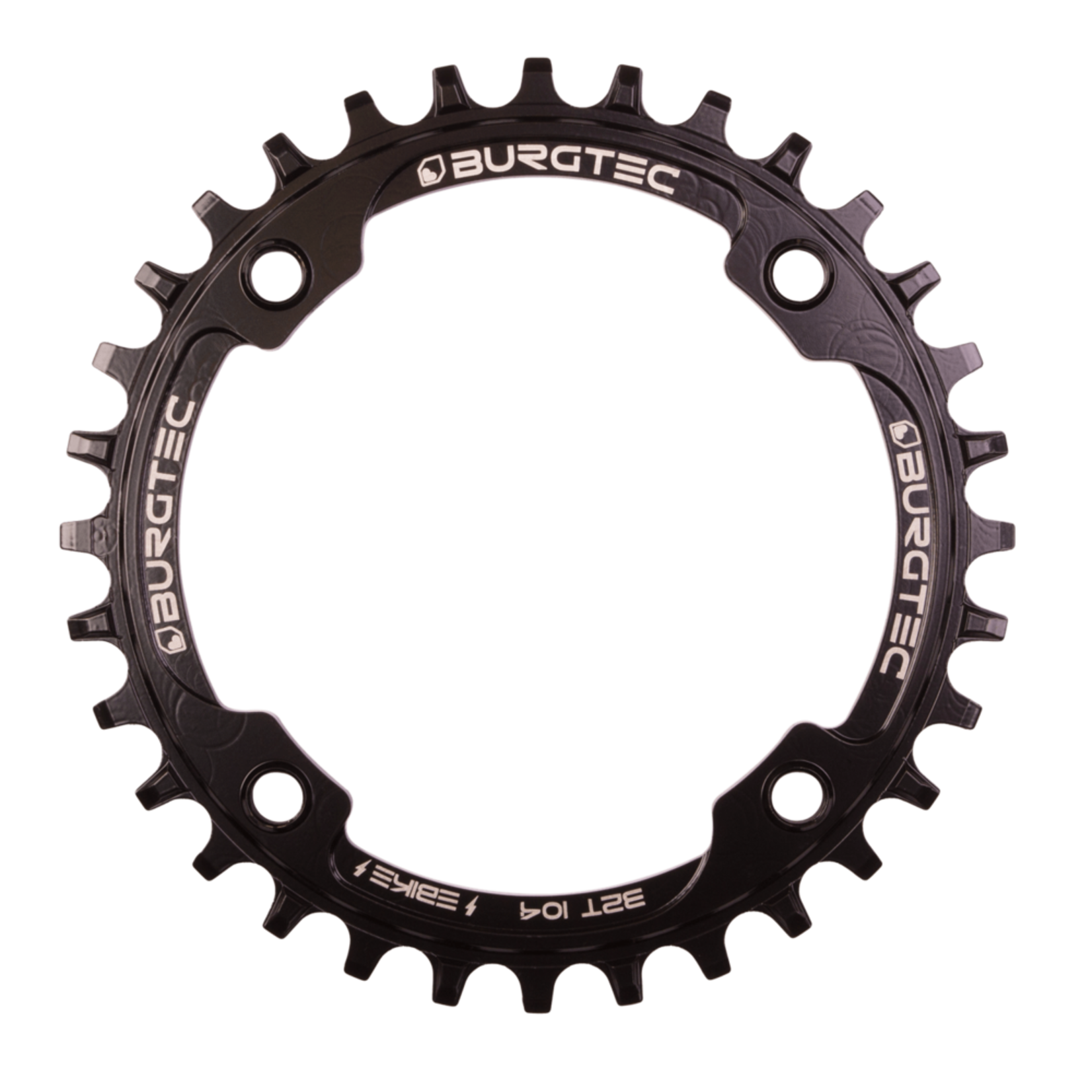 BURGTEC BURGTEC THICK-THIN STEEL 104X34T E-BIKE INSIDE FIT CHAINRING BLACK