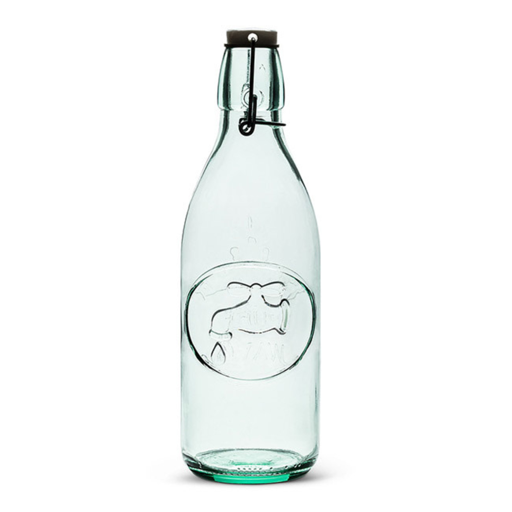 Bottle - Embossed Water with clip lid