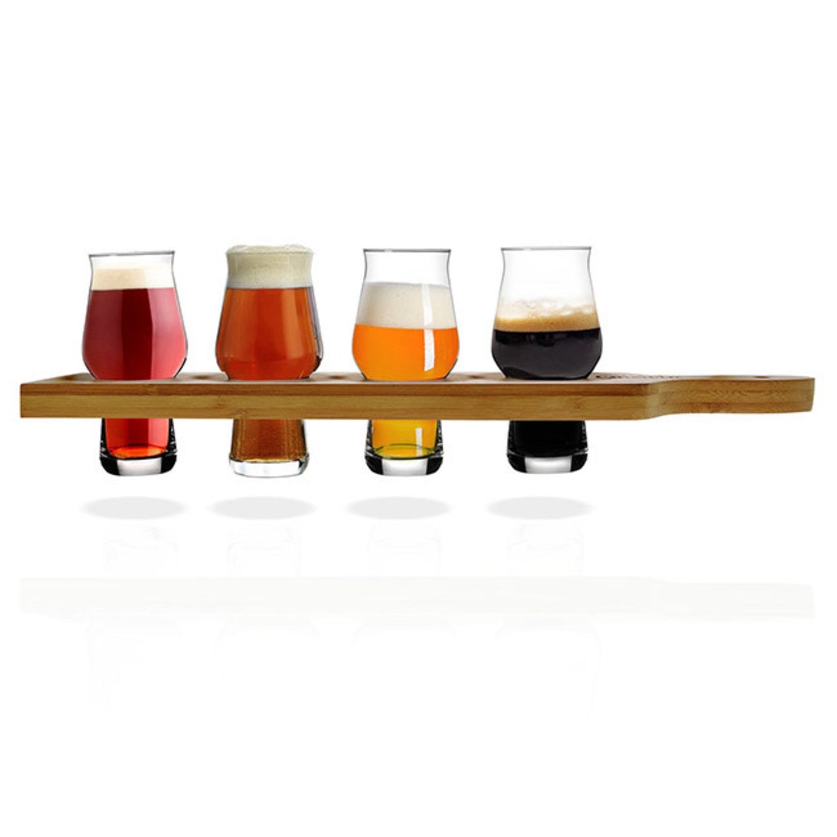 Master Craft Beer Tasting Flight - 4 glasses with paddle