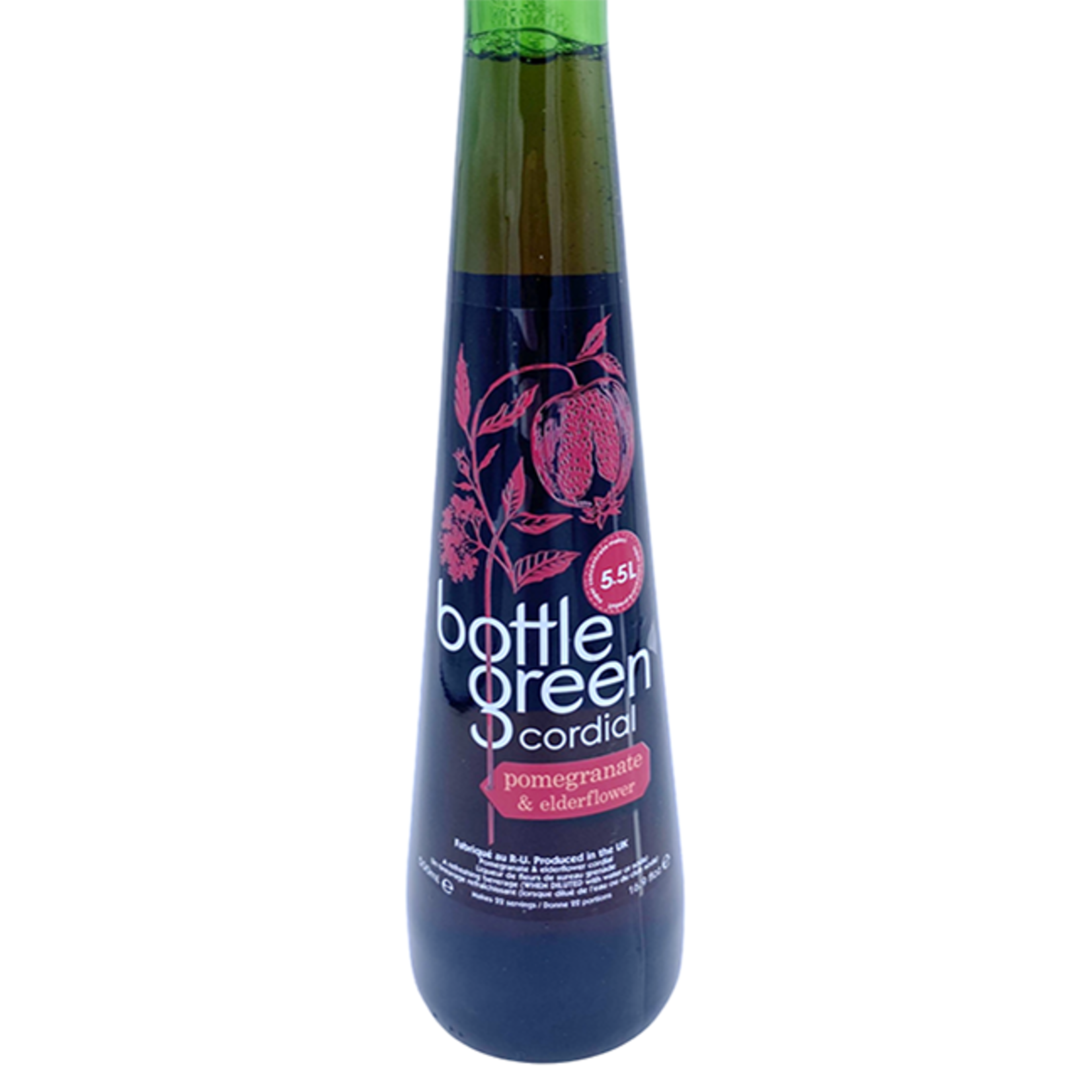 Cordial - Bottle Green Pomegranate Elderflower