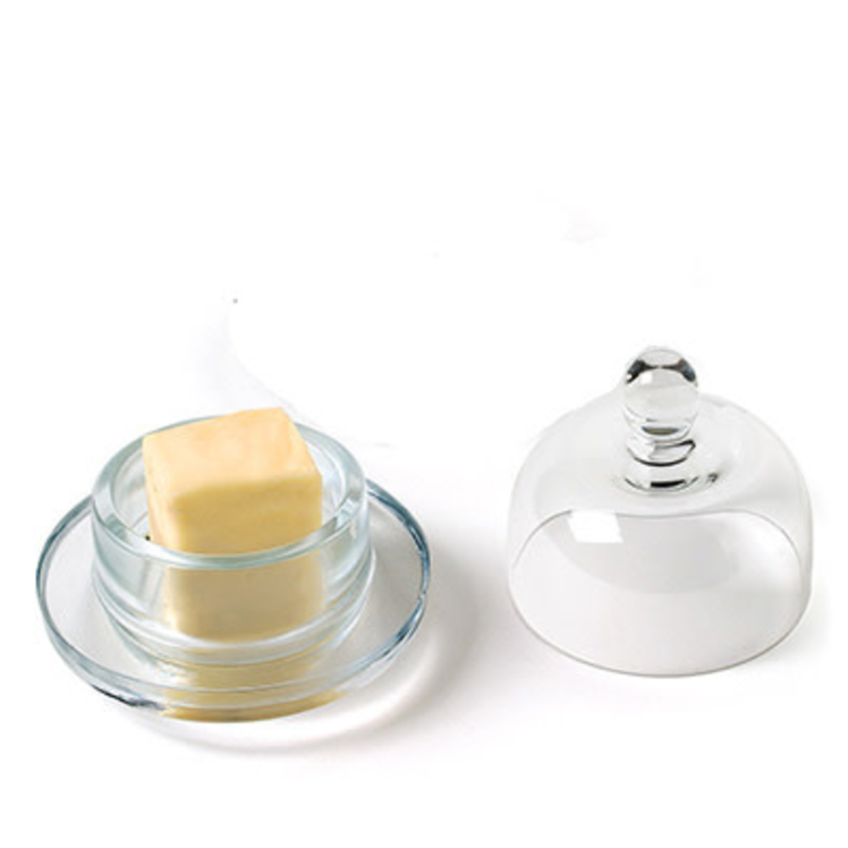 Glass dome - 2 pc Butter Dish