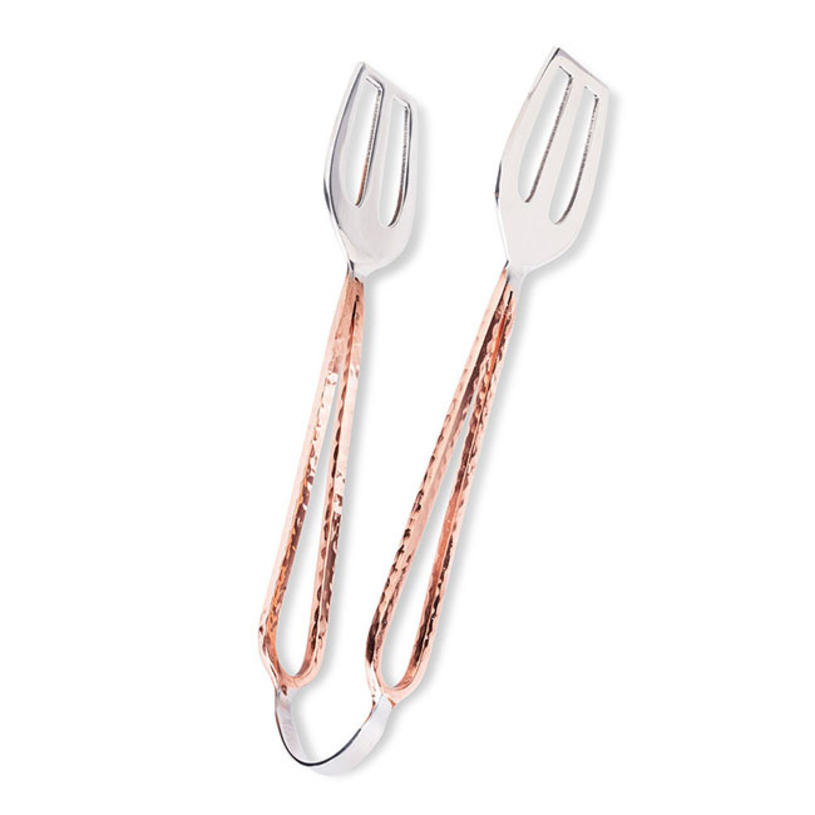 Ice Tongs - Hammered Copper & Stainless