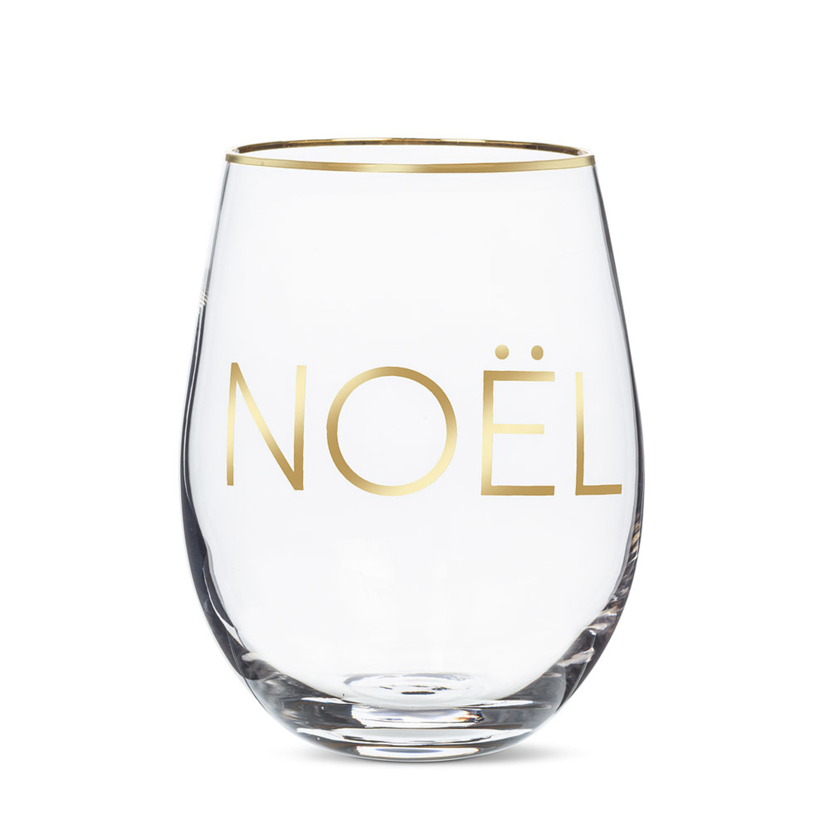 Glass - Stemless Wine Noel