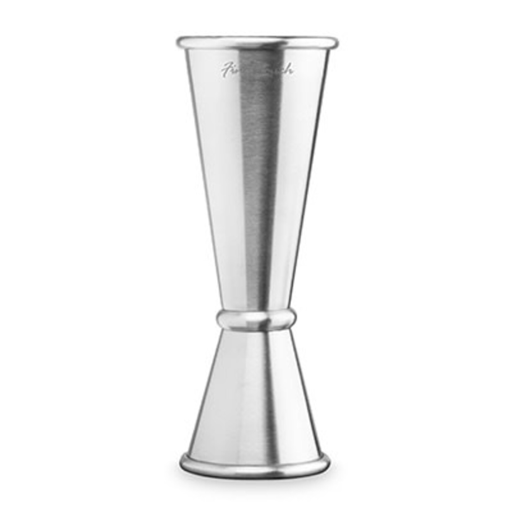 Jigger - double - 2 oz & 1 oz - stainless / silver