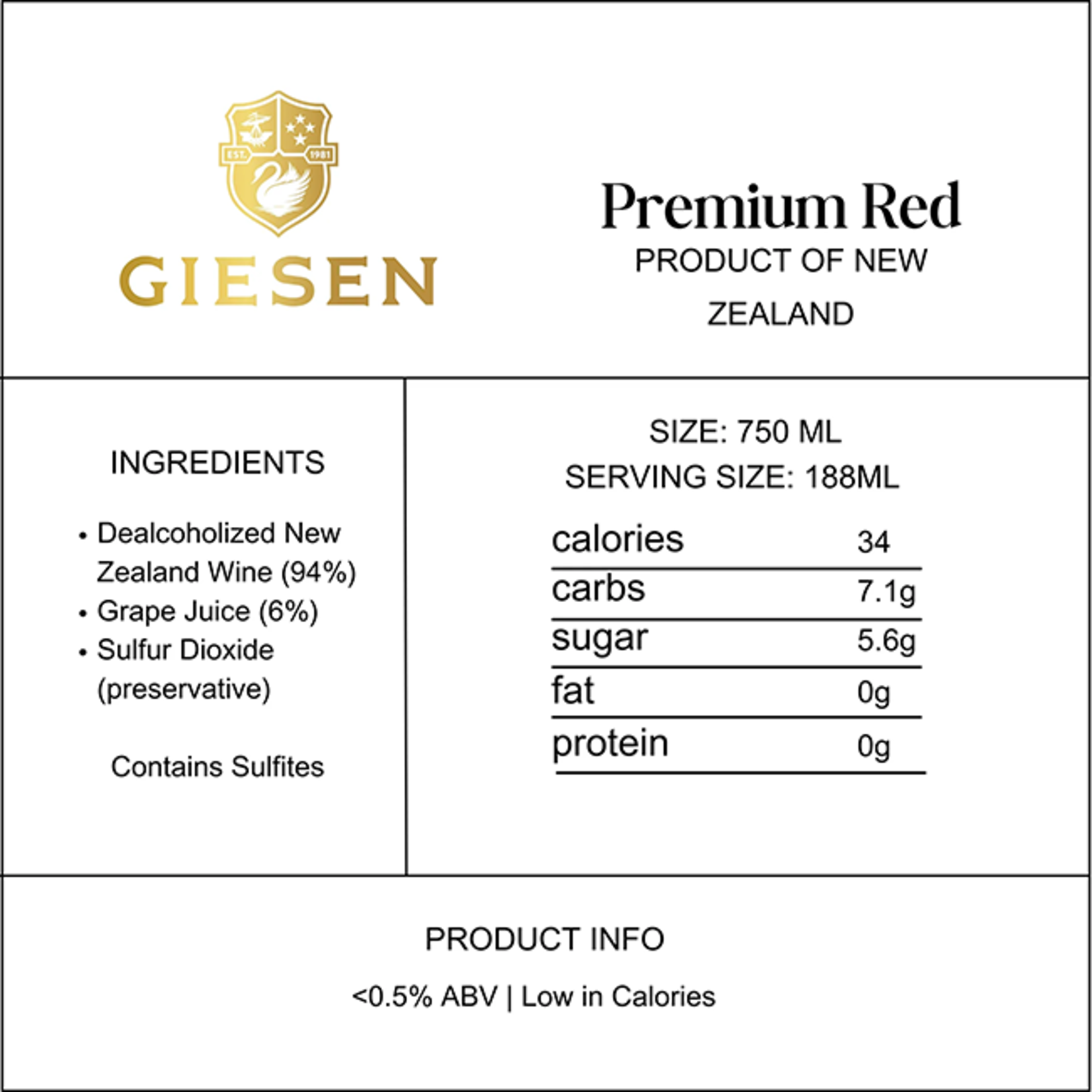 Giesen Alcohol-Free Premium Red