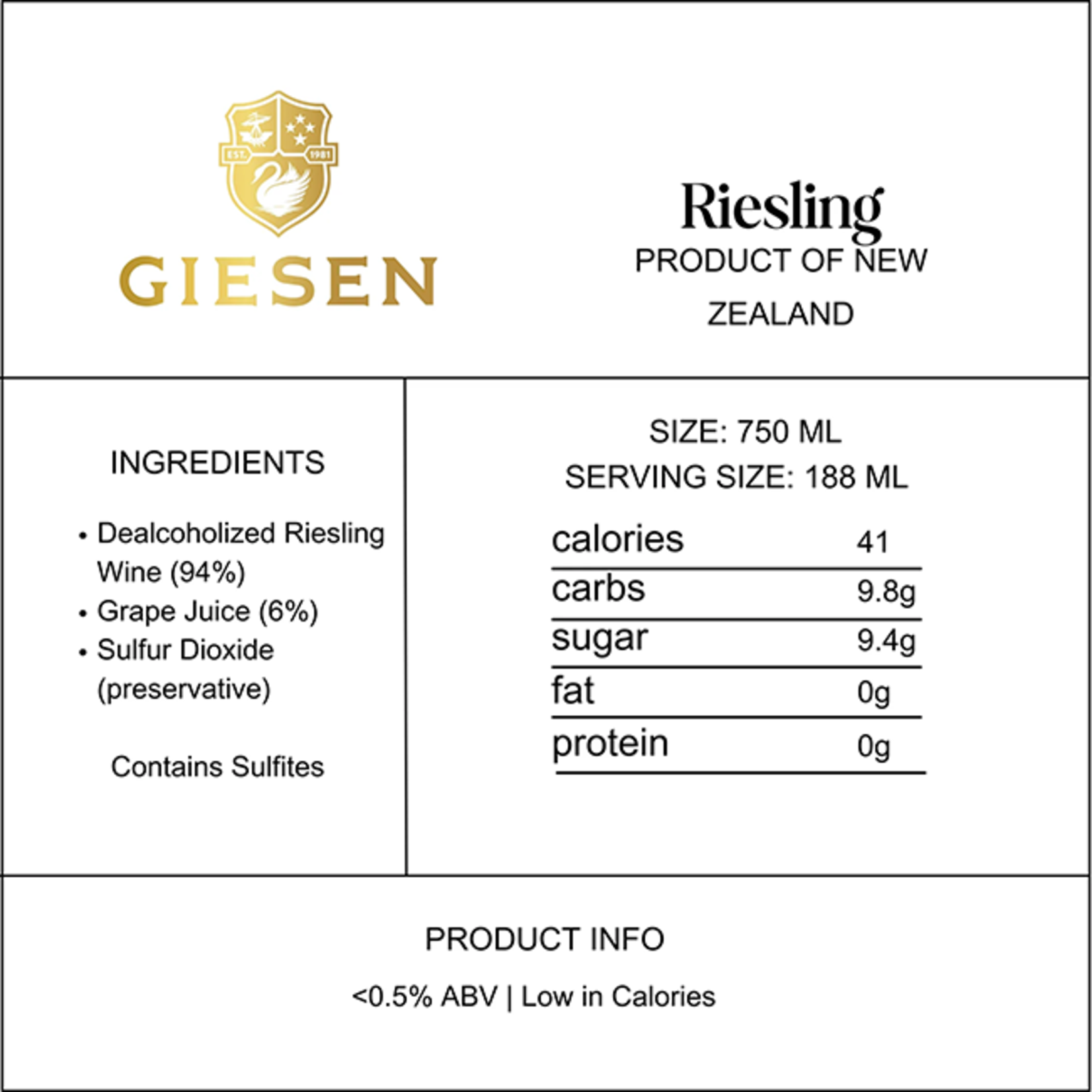 Giesen Alcohol-Free Riesling