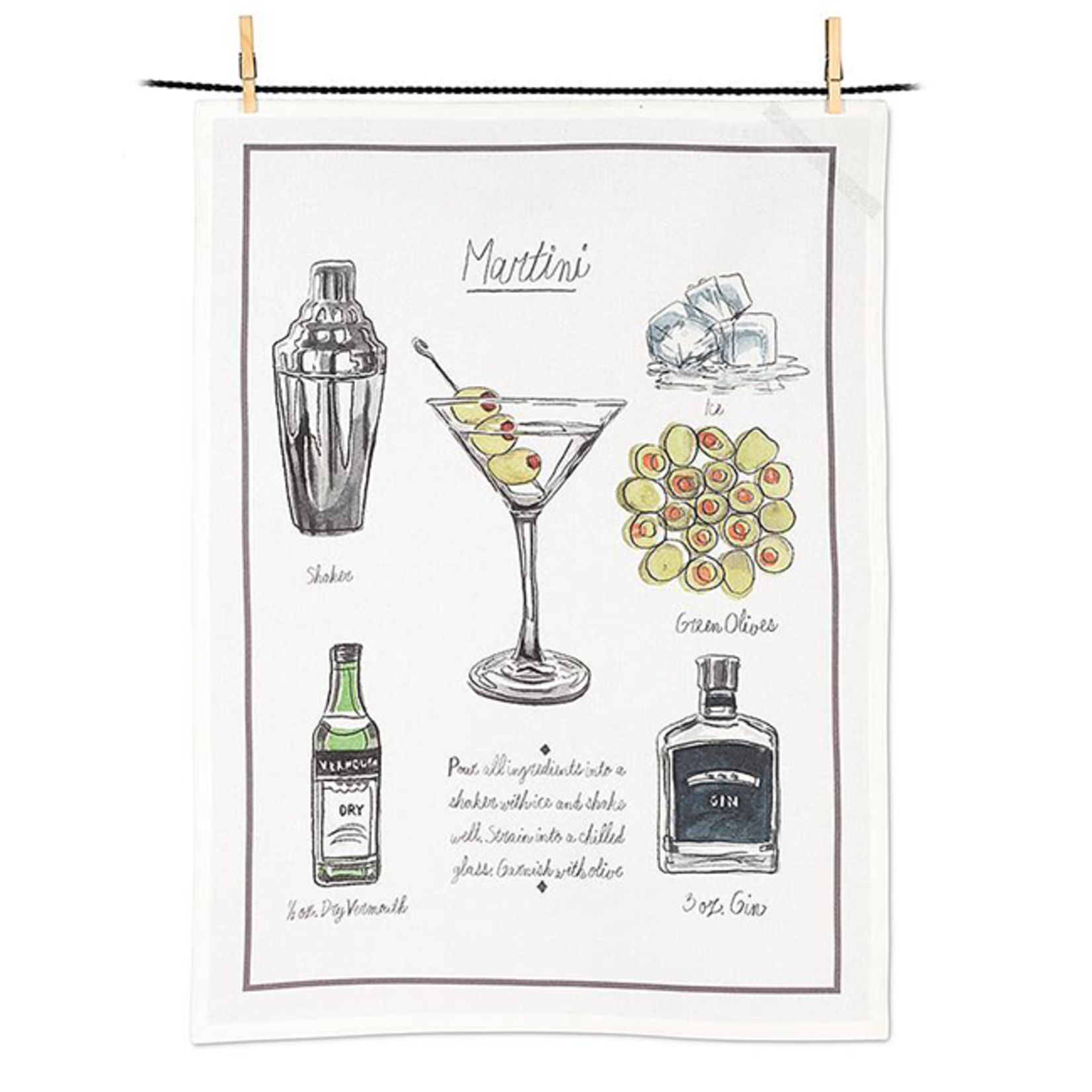 Tea Towel - Martini