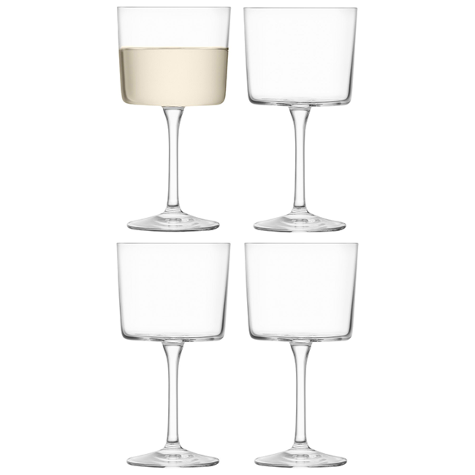 Glass - Gio - Wine - Clear - SET OF 4