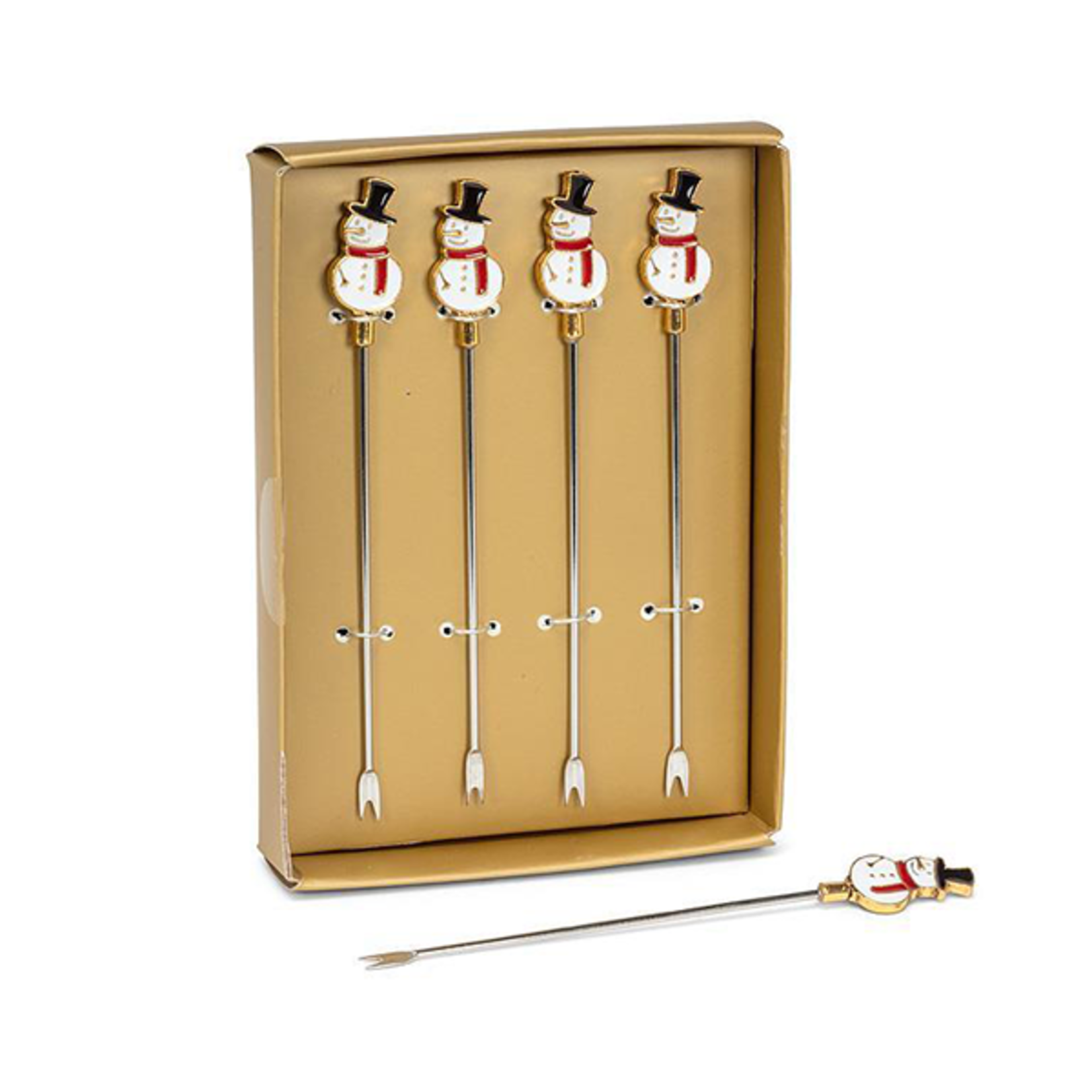 Cocktail PIcks - Snowman -Box of 4