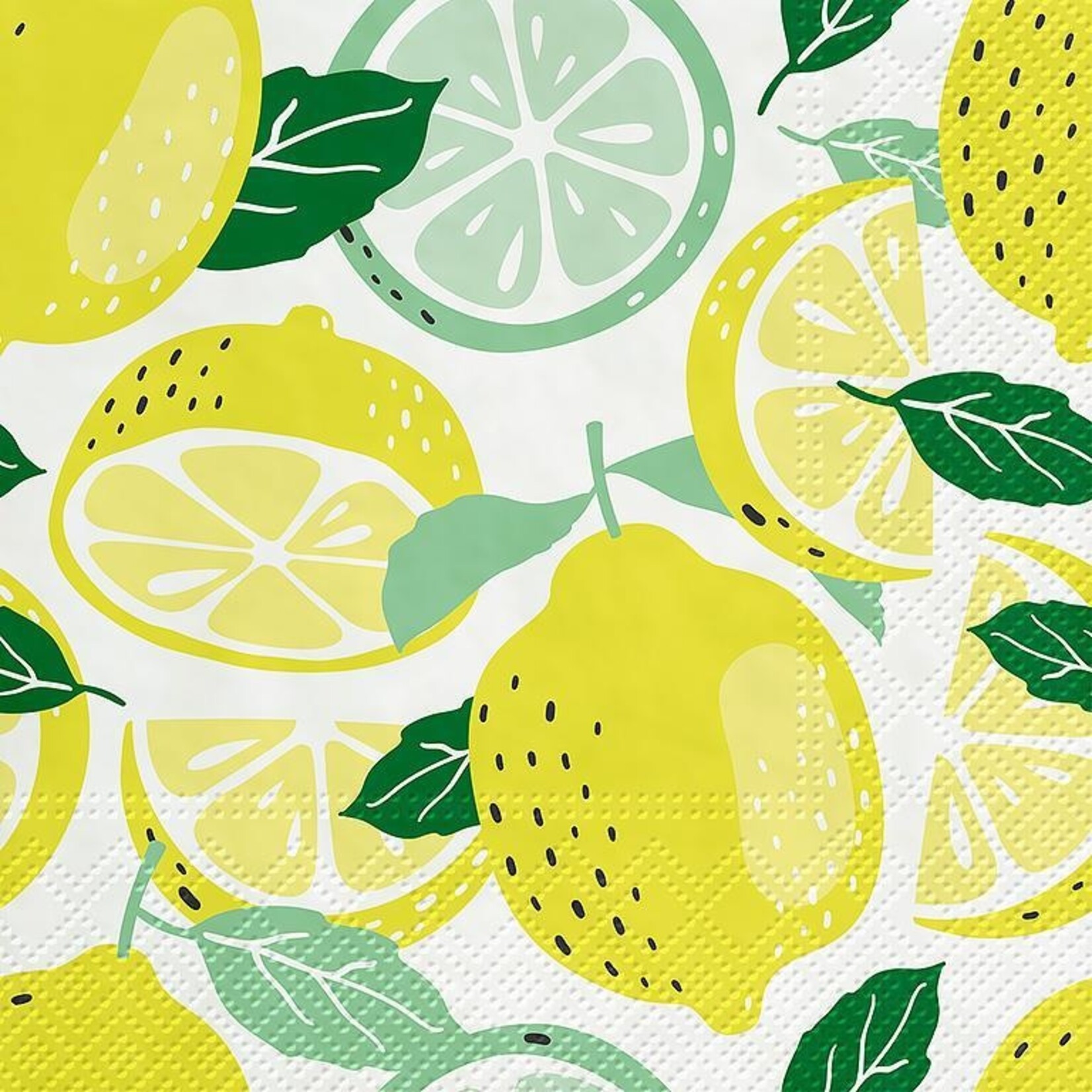 Napkin - lemons - luncheon size