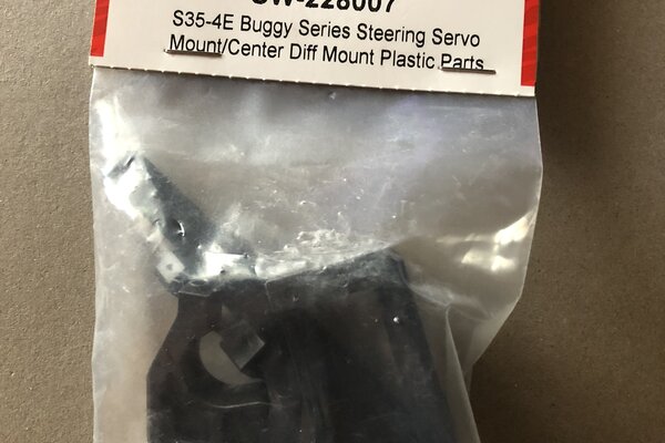 SWORKz S35-4E Buggie Series Steering Servo Mount/Center Diff Mount