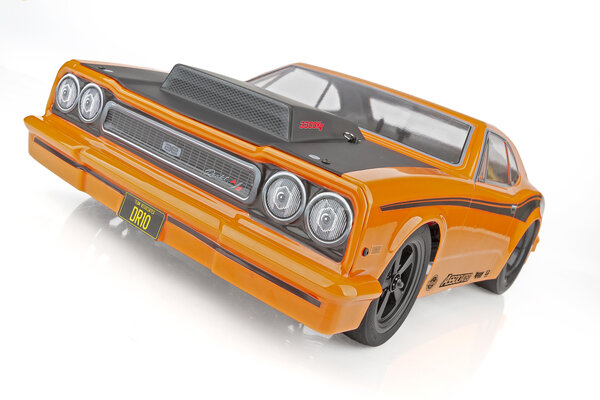 Team Associated ASC70025 DR10 Drag Race Car, 1/10 Brushless 2WD RTR, Orange