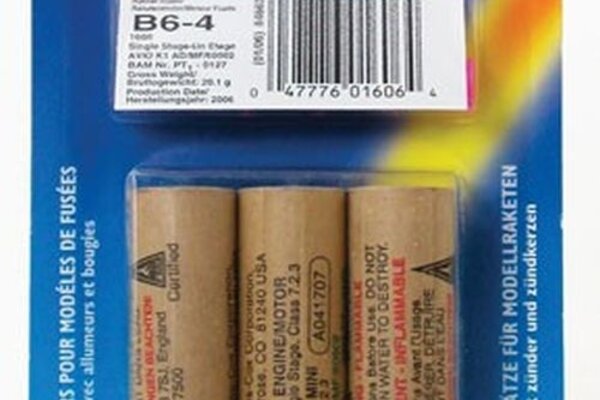 Estes Rockets EST1606  B6-4 Model Rocket Engines (3pk)