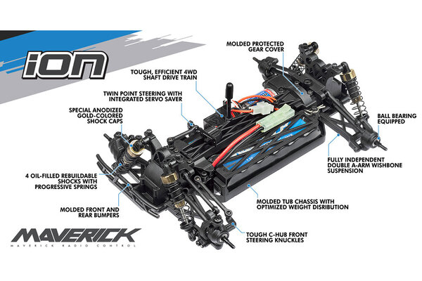 Maverick ION DT 1/18 RTR Electric Desert Truck