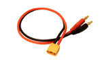 Racers Edge RCE1623  Charge Adapter: M XT60 to M 4mm bullets- 300mm wire