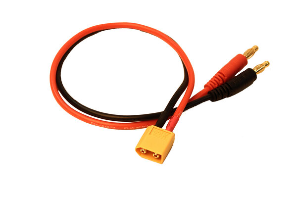 Racers Edge RCE1623  Charge Adapter: M XT60 to M 4mm bullets- 300mm wire