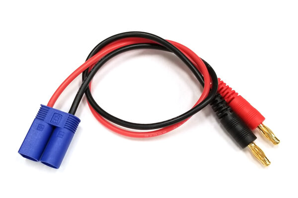 Racers Edge RCE1617  Charge Adapter: EC5 Device to Male 4mm Bullets- 300mm Wire