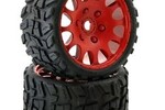 Powerhobby Powerhobby Raptor Belted Monster Truck Tires / Wheels w Powerhobby Powerhobby Raptor Belted Monster Truck Tires / Wheels w